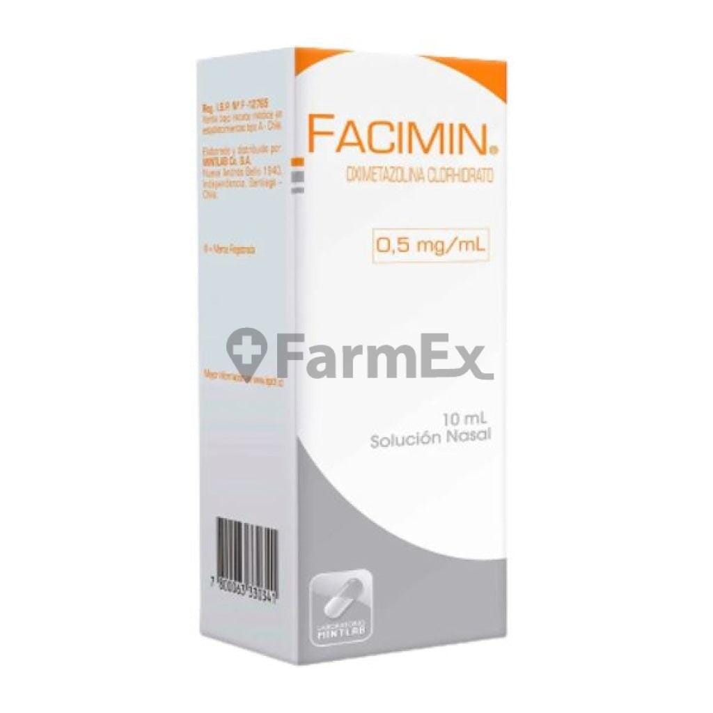 Facimin Solución Nasal 0,5 mg/ mL x 10 mL Farmex-Fonasa-Persistente